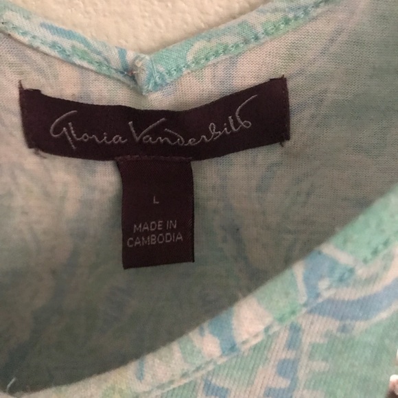 Turquoise design blouse with sequins - Picture 5 of 5